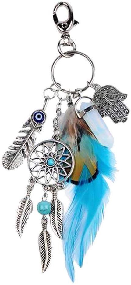 Electomania Dream Catcher Keyring, Bohemian Style Handmade Keychain for Gift School Bag Ornament
