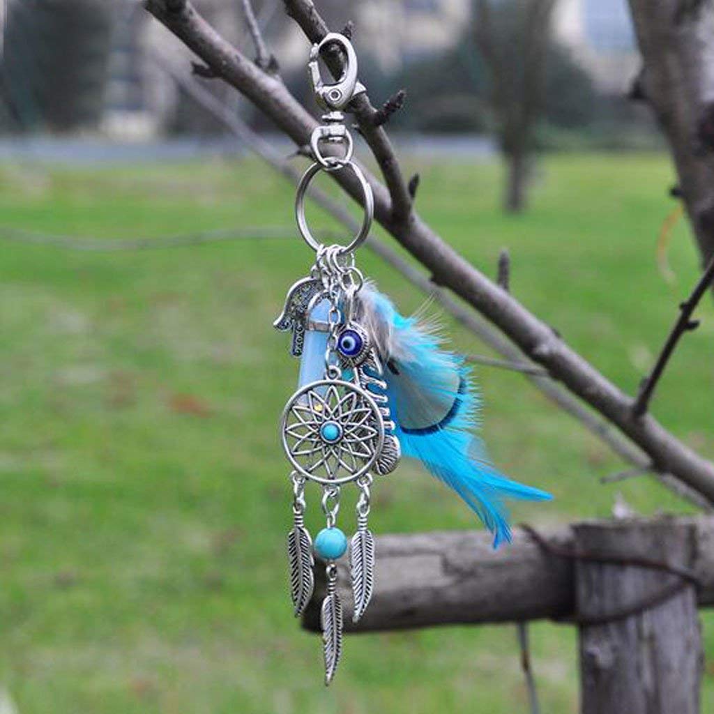 Electomania Dream Catcher Keyring, Bohemian Style Handmade Keychain for Gift School Bag Ornament