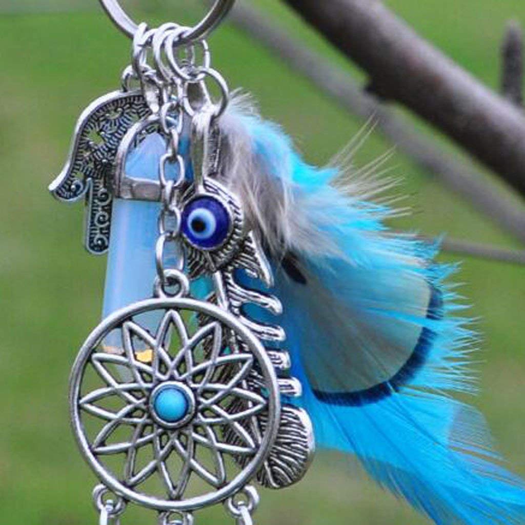 Electomania Dream Catcher Keyring, Bohemian Style Handmade Keychain for Gift School Bag Ornament
