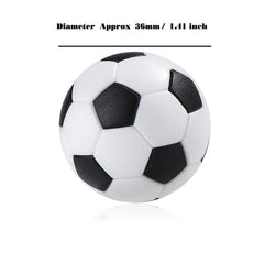 Electomania Soccer Table Foosball Balls Footballs Replacement Balls Table Game Accessories - 1.41 inch Black / White - 4Pcs