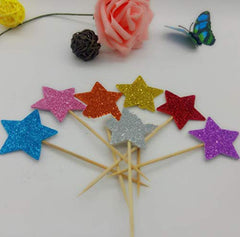 Electomania Foam Flashing Pentagram Wall Decoration Wall Sticker Children's House Decoration Creative Sticker 50 Stars 1 Set