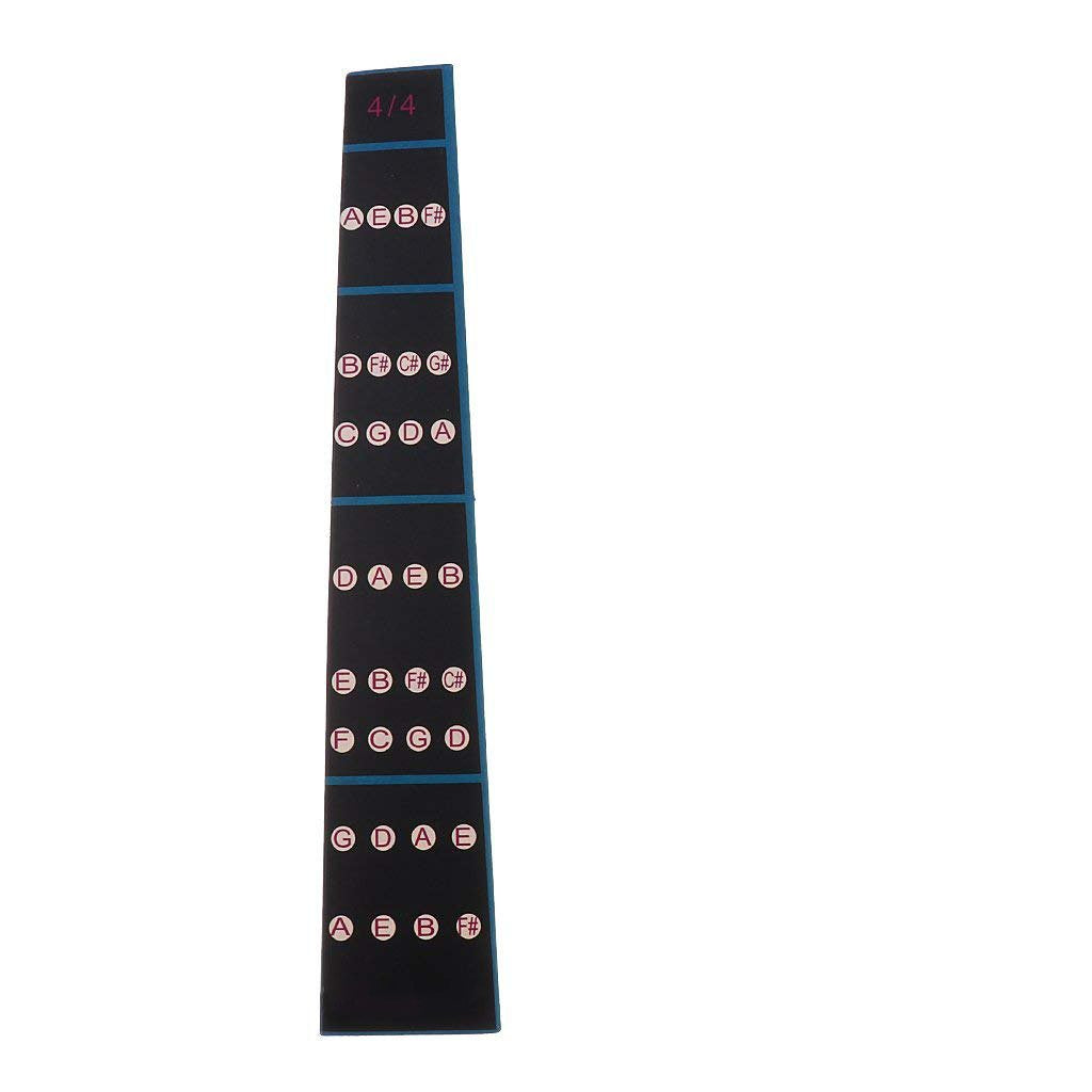 Electomania Violin Fiddle Fingerboard Intonation Chart Stickers Fingering Labe