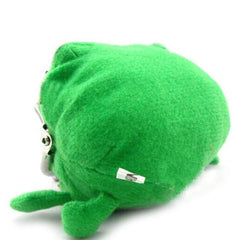 Electomania Frog Shape Cute Animal Face Plush Coin Purse, Green