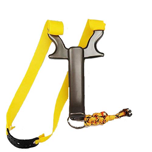 Electomania  Professional Zinc Alloy Outdoor Hunting Slingshot with Rubber Band Catapult Bow Camping Travel Kits