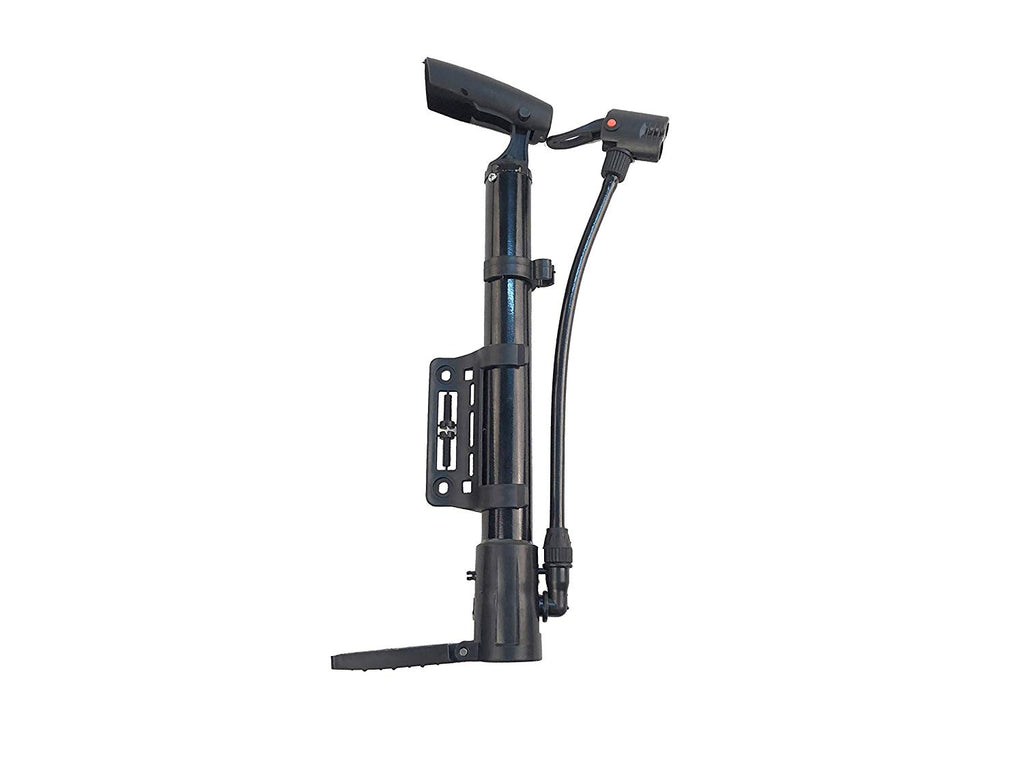 Electomania Inflator Pump Portable Bike Tire Pump, Floor Bicycle Air Pump, Ball Pump Inflator, Ball Tire Inflator, for Bike Floor Pump, Mountain, Road, Yoga Ball Pump (Black)