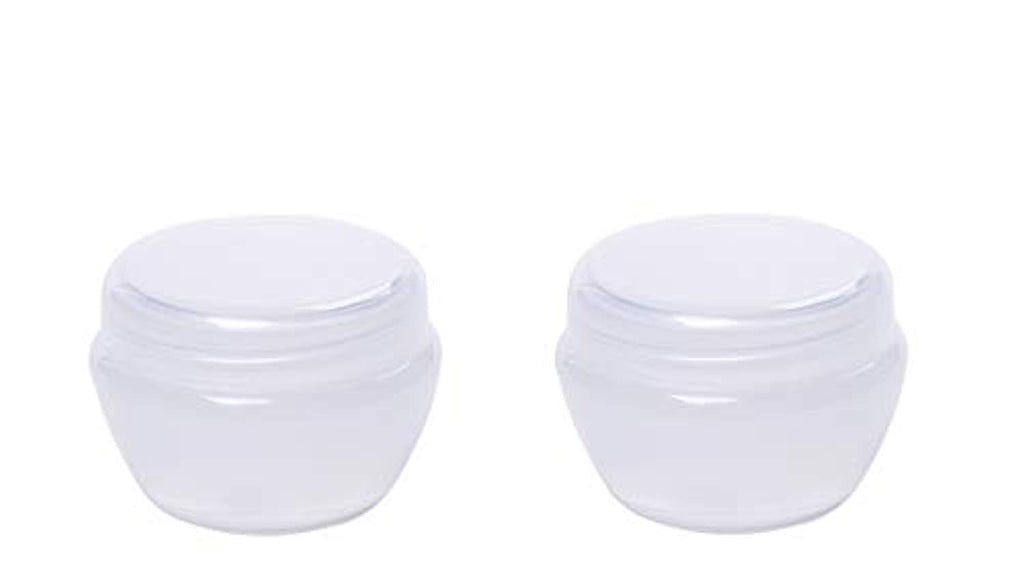 Electomania Makeup Cosmetic Face Cream Jar Pot Empty Bottle Container - transparent 2Pcs 10g