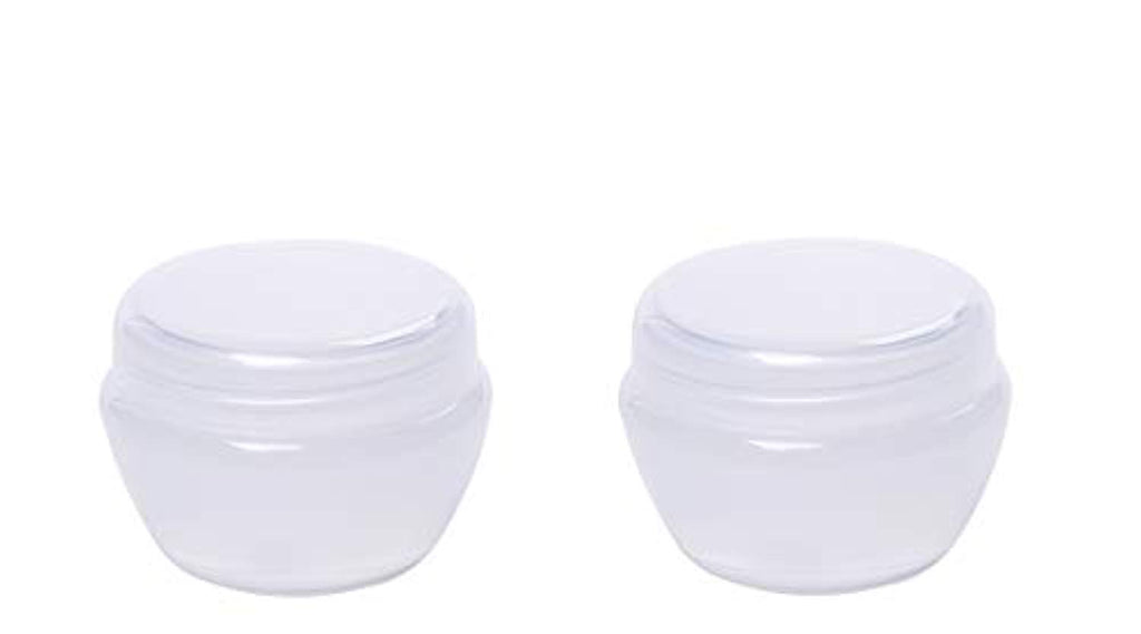 Electomania Makeup Cosmetic Face Cream Jar Pot Empty Bottle Container - transparent 2Pcs 10g