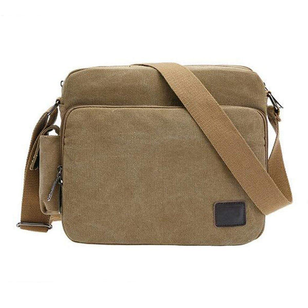 Electomania  Men's Retro Military Canvas Messenger Bag Hiking/Camping Bag