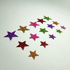 Electomania Foam Flashing Pentagram Wall Decoration Wall Sticker Children's House Decoration Creative Sticker 50 Stars 1 Set