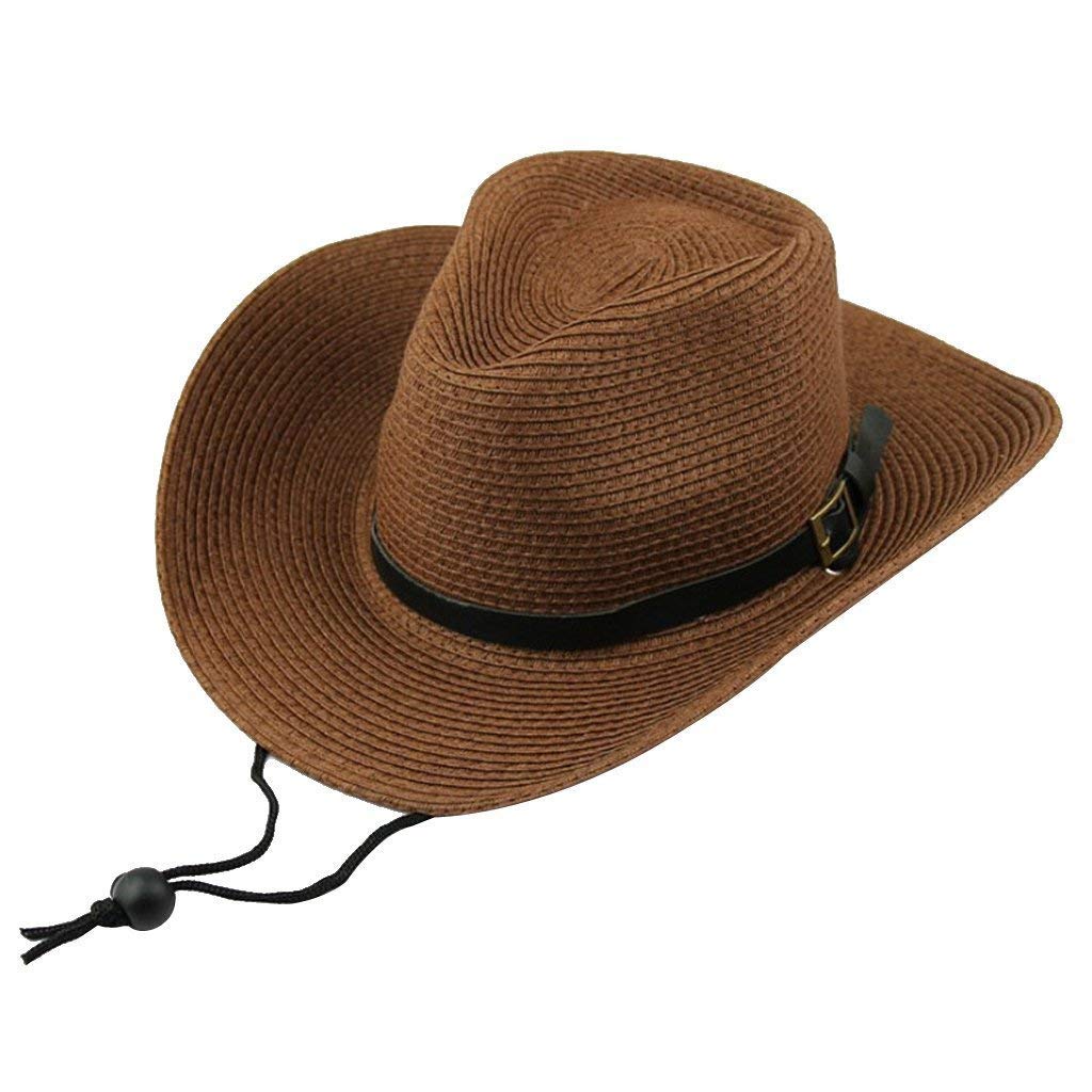 Electomania Fashion Mens Straw Cowboy Sun Hat Cap Costume Gift Coffee