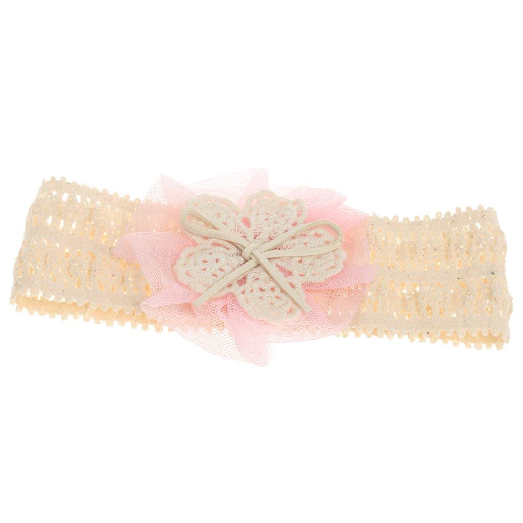 Electomania Cute Lace Flower Kids Baby Girl Toddler Headband Hair Band Headwear