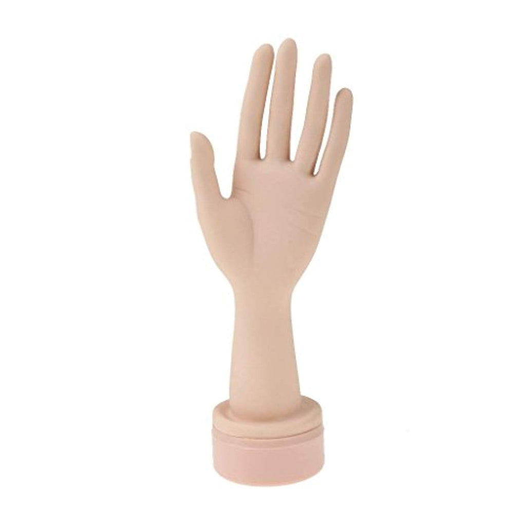 Electomania Flexible Plastic Mannequin Nail Art Training Hand Display Tool for Practice