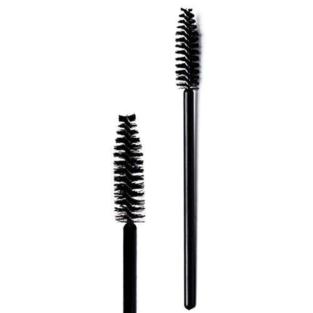 Electomania 10Pcs Eyebrow Eyelash Comb Makeup Brush Eyelash Brushes Wand for Extension Makeup Brush Tool (Black)