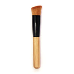 Electomania  Nylon Liquid Foundation Blend Blush Brush with Powder Sponge Puff Makeup (121)