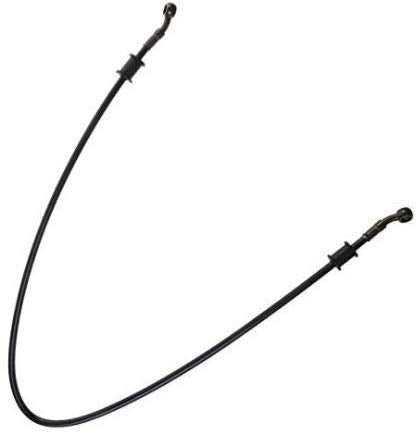 Electomania 900mm Motorcycle Scooter Bikes Braided Steel Brake Clutch Oil Hose Line Pipe 90cm Set of 1 (Black)
