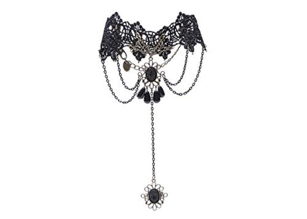 Electomania Black Enamel Cuff & Bracelet for Women & Girls