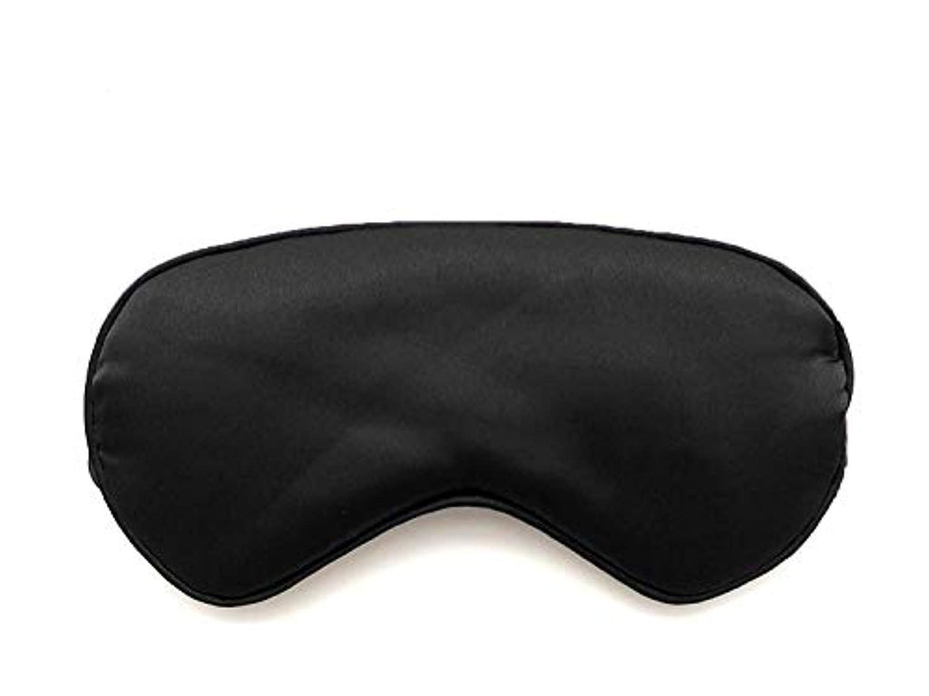 Electomania  Sleeping Mulberry Silk Soft Eye Mask/Sleep Mask For Sleeping For Unisex (Black)