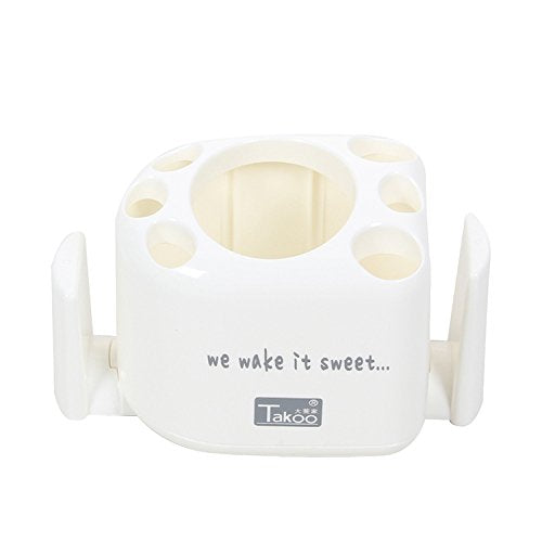 Electomania Combo 1 Pc Creative Plastic Toothbrush Holder + Toothpaste Stand Rack + 2 Cup Stand Bathroom Accessories Family Set