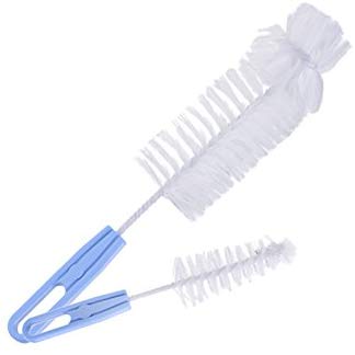 Electomania Baby Bottle and Nipple Cleaning Brush 2 in 1 Set