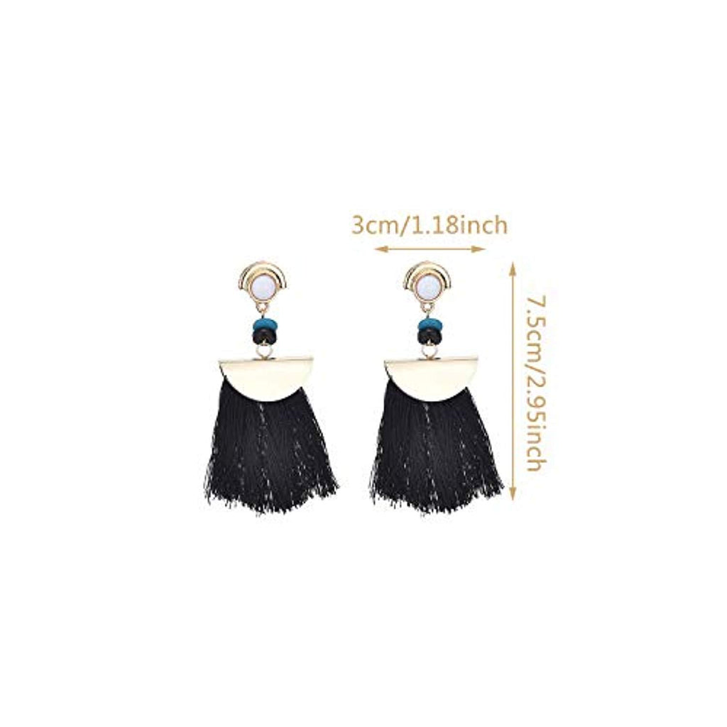 Buy DESTINY JEWELS Gold Plated Korean Style Blue Crystal Long Tassel  Earrings For Women  Girls Cubic Zirconia Alloy Drops  Danglers Hoop  Earring Stud Earring  Online at Best Prices in