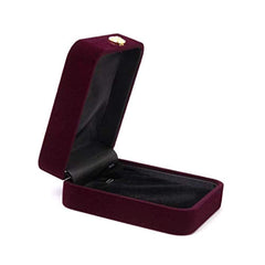 Electomania Square Velvet Necklace Earring Ring Pendant Jewelry Storage Organizer Case