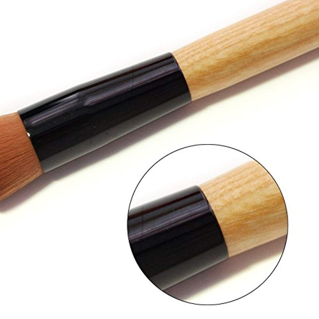 Electomania  Nylon Liquid Foundation Blend Blush Brush with Powder Sponge Puff Makeup (121)