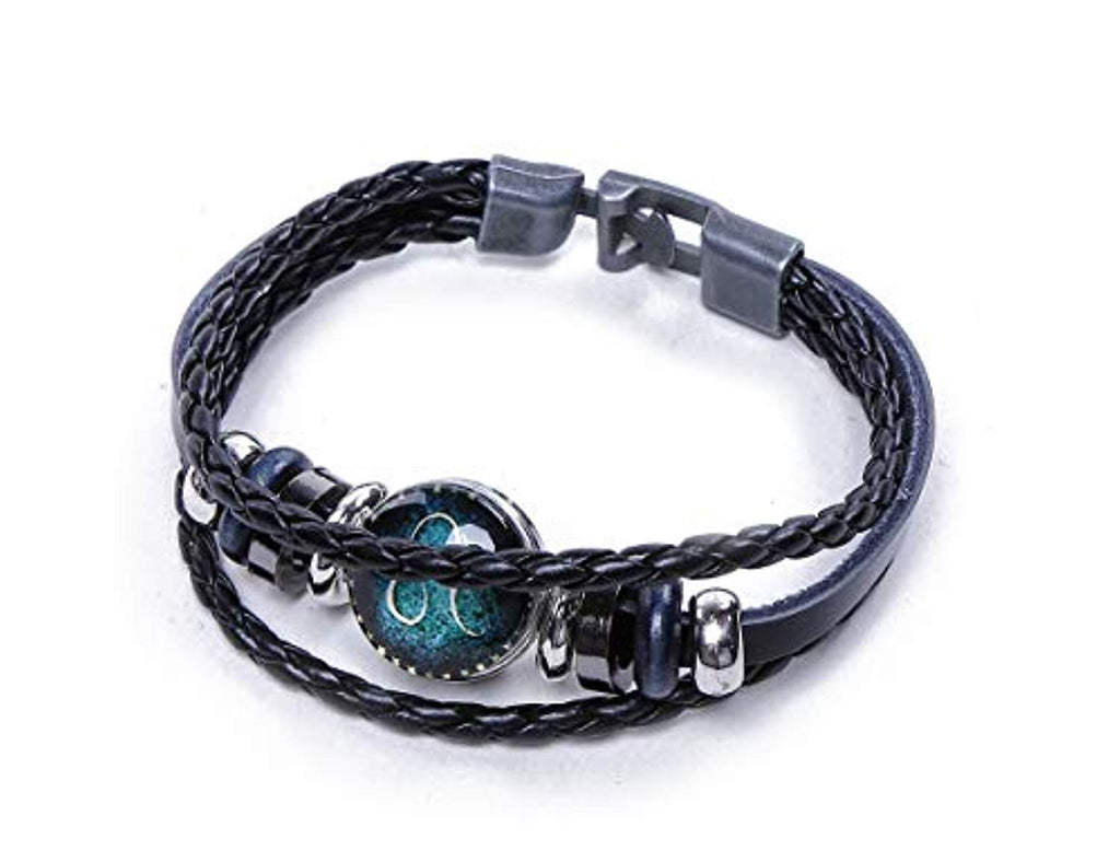 Zodiac Signs Spirit Bracelet,Adjustable 12Constellation Zodiac Leather  Bracelets - International Society of Hypertension