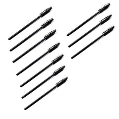 Electomania 10Pcs Eyebrow Eyelash Comb Makeup Brush Eyelash Brushes Wand for Extension Makeup Brush Tool (Black)