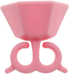 Electomania Creative Leaf Design Silicone Wearable Nail Polish Bottle Holder Ring（Pink）