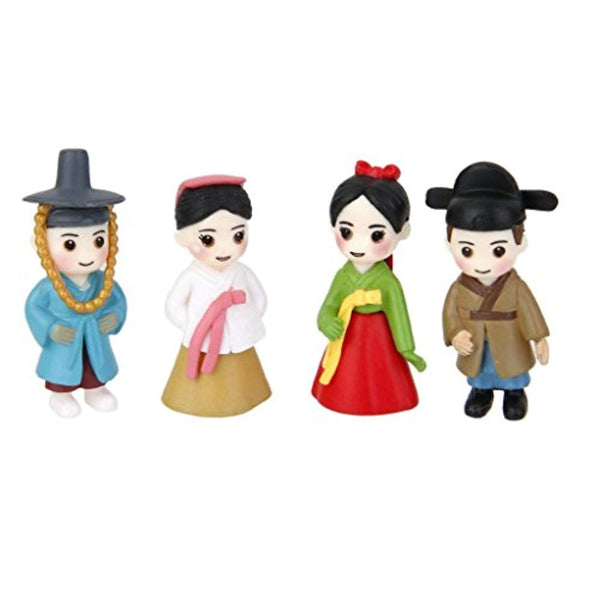 Electomania 2 Pair Miniature Bonsai Craft Fairy Garden Landscape Korean Lovers Decor (Multicolour)