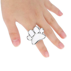Electomania Little Feet Mini Nail Art Finger Ring Mixing Palette for DIY Manicure (Silver)