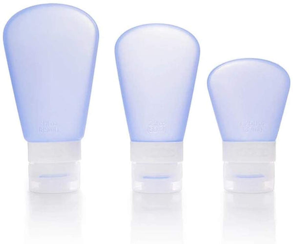 Electomania Silica gel Travel Empty Tube Set/Travel Toiletries/Silica Gel empty Bottle Home (3 Pcs- 37 Ml +60 Ml +89 Ml, Blue)