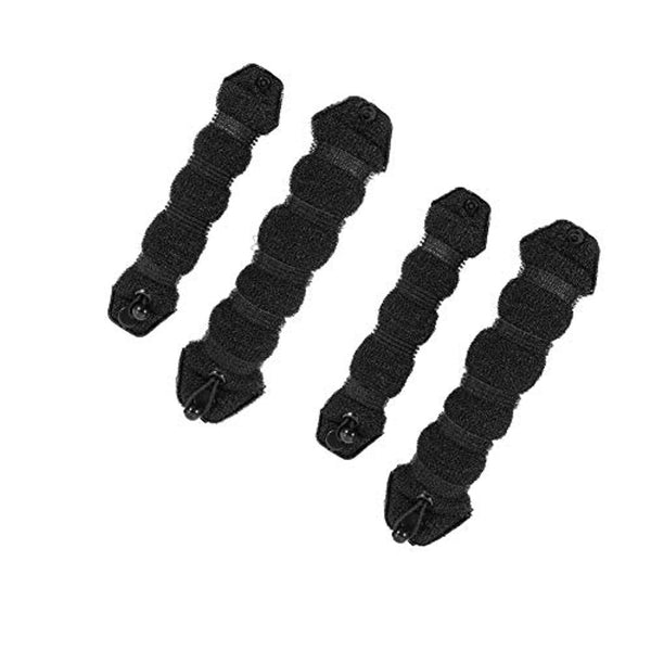 Electomania Beauty Buns 4 Pieces Magic Hair Styling Styler Twist Ring Former Shaper Doughnut Donut Bun Maker Clip Hair Curler Accessory Small & Large (Black)
