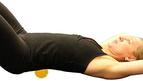 Electomania  PVC thorn ball massage acupoint grip ball tip nail fascia yoga ball fitness ball thorn ball 8cm (Yellow)