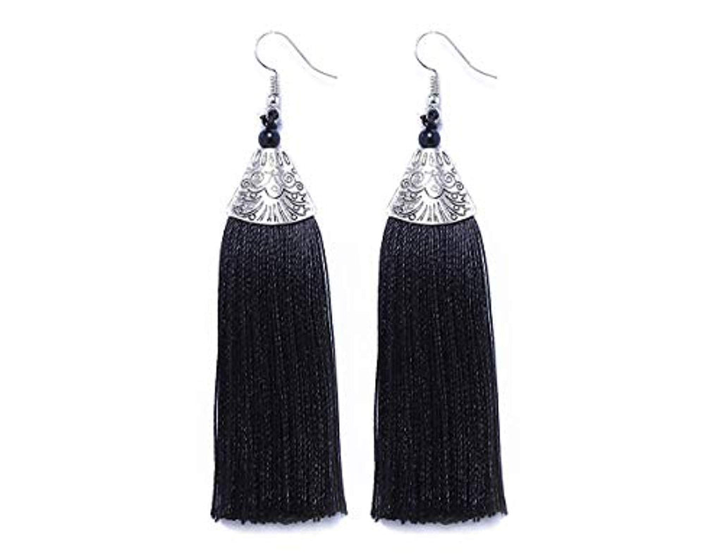 Electomania Jewellery Stylish Thread Tassel Long Earrings for Women & Girls 1 Pair