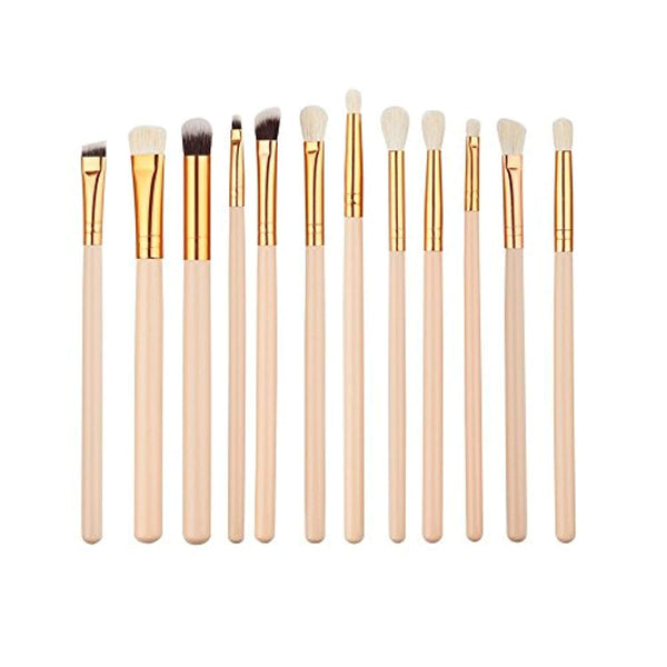 Electomania  Pack Of 12 Professional Makeup Brushes Set Foundation Blending Blush (as show in picture)