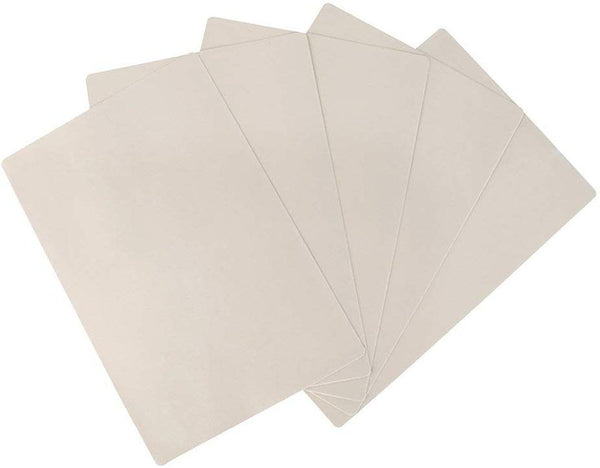 Electomania 5Pcs Double Sides Tattoo Practice Skin Silicone Pads Tattooing Microblading Practice Skin for Beginners and Experienced Artists Tattoo Supplies (Beige)