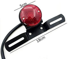 Electomania Motorcycle Motor Brake Tail Rear Light Plate Holder for Harley DC 12V