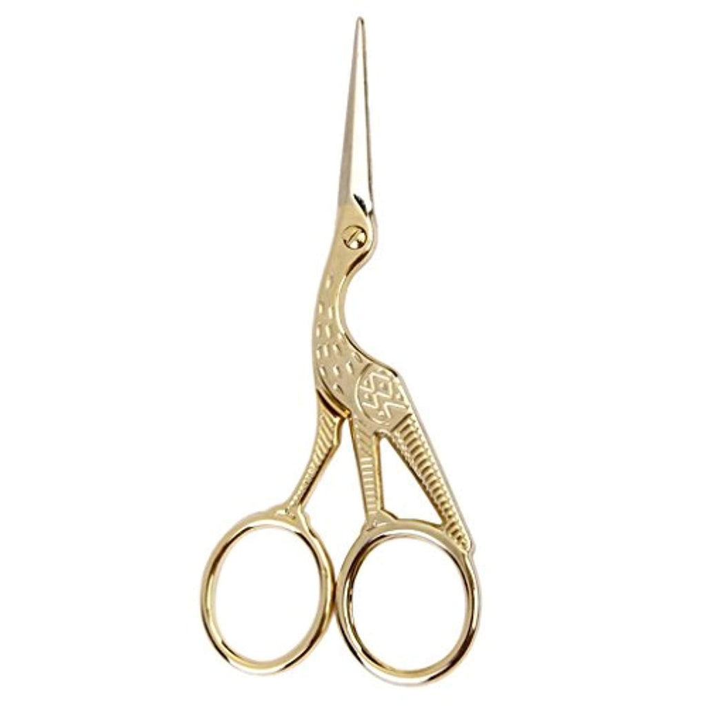 Electomania Tailoring Scissors Retro Gold Plated Crane Sewing (11.5 cm)
