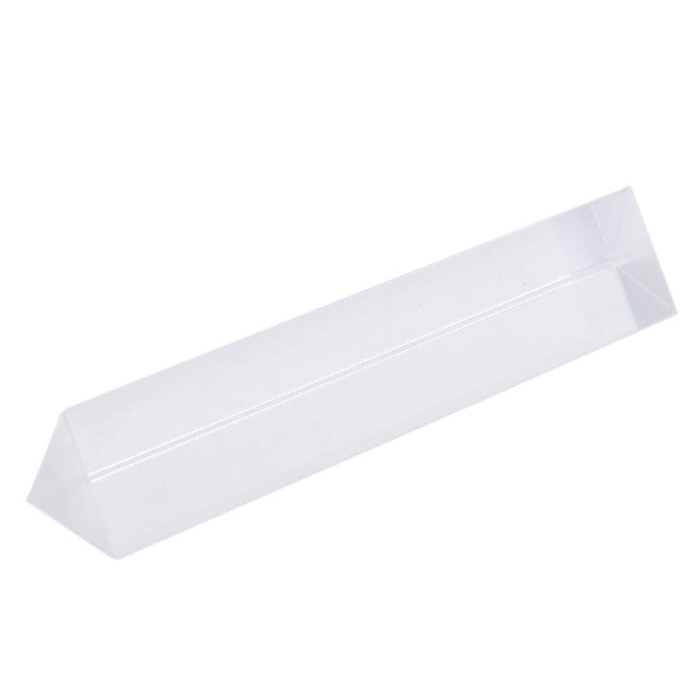 Electomania 6 inches Optical Glass Triangular Prism for Teaching Light Spectrum Physics and Photo Photography Prism