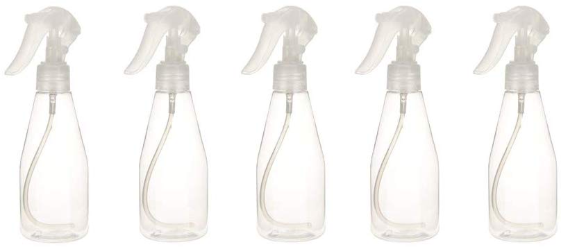 Electomania 5Pcs 200ml Plastic Hairdressing Spray Mist Bottle Plant Flower Water Sprayer (Transparent)