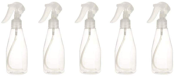 Electomania 5Pcs 200ml Plastic Hairdressing Spray Mist Bottle Plant Flower Water Sprayer (Transparent)