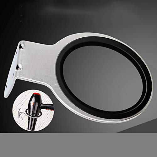 Electomania  Beauty Salon Home Stainless Steel Hair Dryer Wall Mount Holder Stand Bracket (silver)