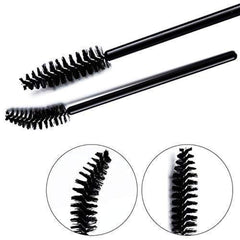 Electomania 10Pcs Eyebrow Eyelash Comb Makeup Brush Eyelash Brushes Wand for Extension Makeup Brush Tool (Black)