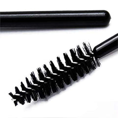 Electomania 10Pcs Eyebrow Eyelash Comb Makeup Brush Eyelash Brushes Wand for Extension Makeup Brush Tool (Black)