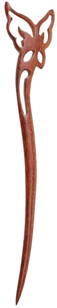 Electomania  Womens Vintage Chinese Traditional Wooden Hair Stick Pin Hairpin - Wood, 18cm
