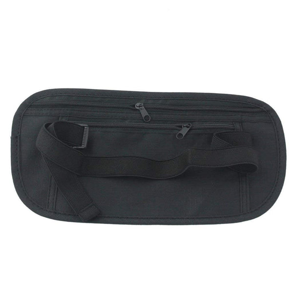 Electomania Money Belt for Travel | Secure, Comfortable, Anti-Theft Passport Wallets Unisex Travel Wallet for Passport, Money, Credit Cards, Valuables (Black)