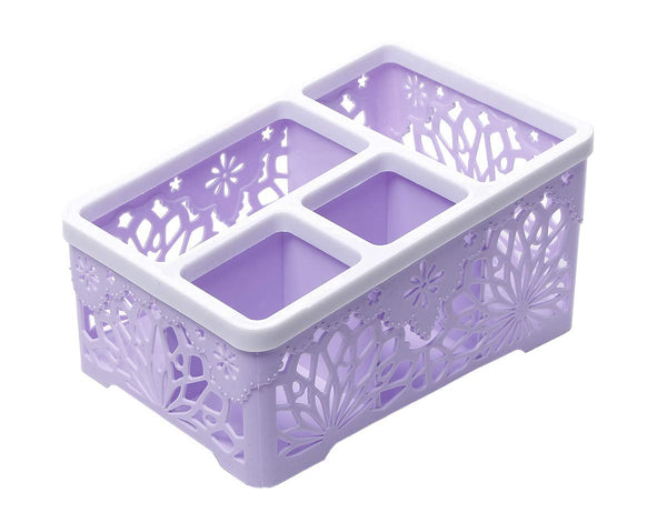 Electomania 10x19.5x13.5cm Plastic Office Storage Box, Remote Control Frame and Jewelry Box( Multicolour)