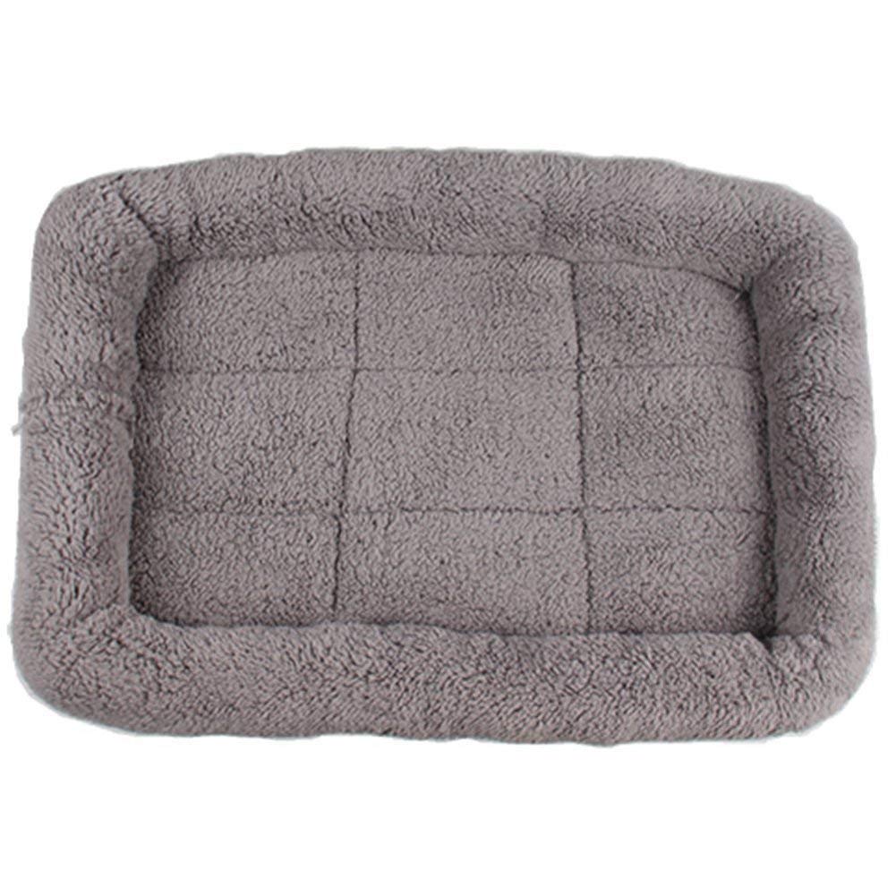 Electomania Washable Pet Cat Dog Cushion Sleeper Mat Warm House Pad - Grey, M