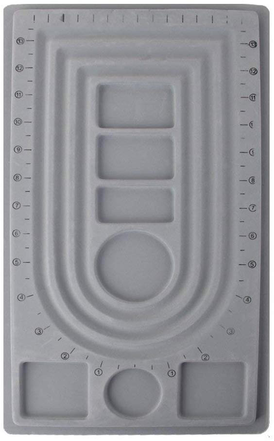 Electomania  Bead Board String Beading Jewelry Design Display Organiser Tray Craft Tool S (Jewelry is not included.)